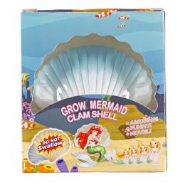 Growing Mermaid in Clam Shell