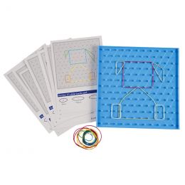 Geo-Pinboard Combo (Board, Rubbers & Cards) - Single Set