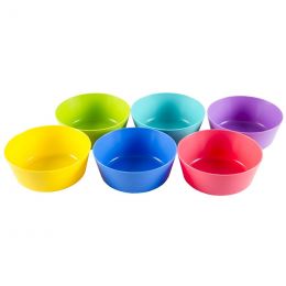 Plastic Bowl (12cm) 6pc - Pastel
