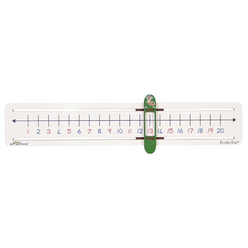 Number Slider (1-20) - Wood Number Line
