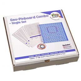Geo-Pinboard Combo (Board, Rubbers & Cards) - Single Set