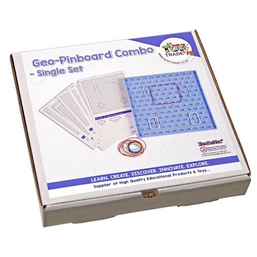 Geo-Pinboard Combo (Board, Rubbers & Cards) - Single Set