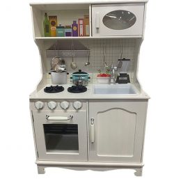 Wood - Kitchen (Cupboard, Sink & Stove)