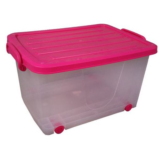 Storage Bin (32L) With Wheels - choose colours