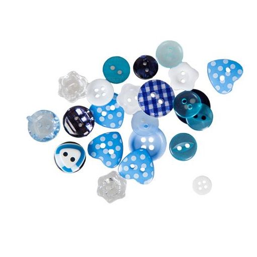 Buttons - Shapes & Sizes (12g) - choose colour