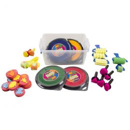 Art Sponges - Ass Rollers & Stamps 30pc (in Bin) Painting Set