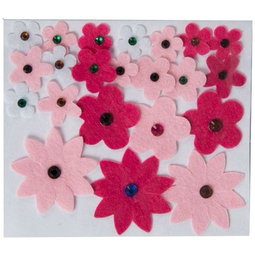 Felt - Flower Mix (22pc) - choose colour