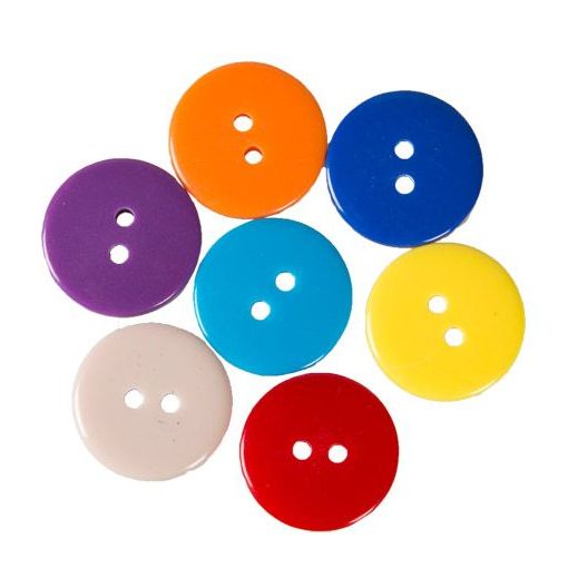 Buttons - Round (12g) - Assorted - choose size