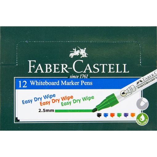 Whiteboard Marker - Bullet Point (12pc) FaberCastell - choose colour