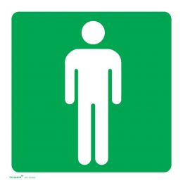 ABS Sign (150 x 150mm) - Men's Toilet