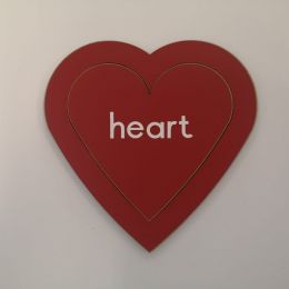 Shape (1) Heart + English words