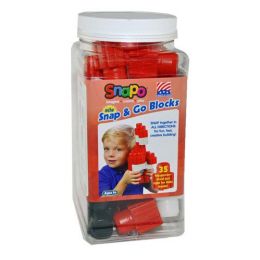 SNAPO Big-Race & Rescue Vehicles-Red (35pc)