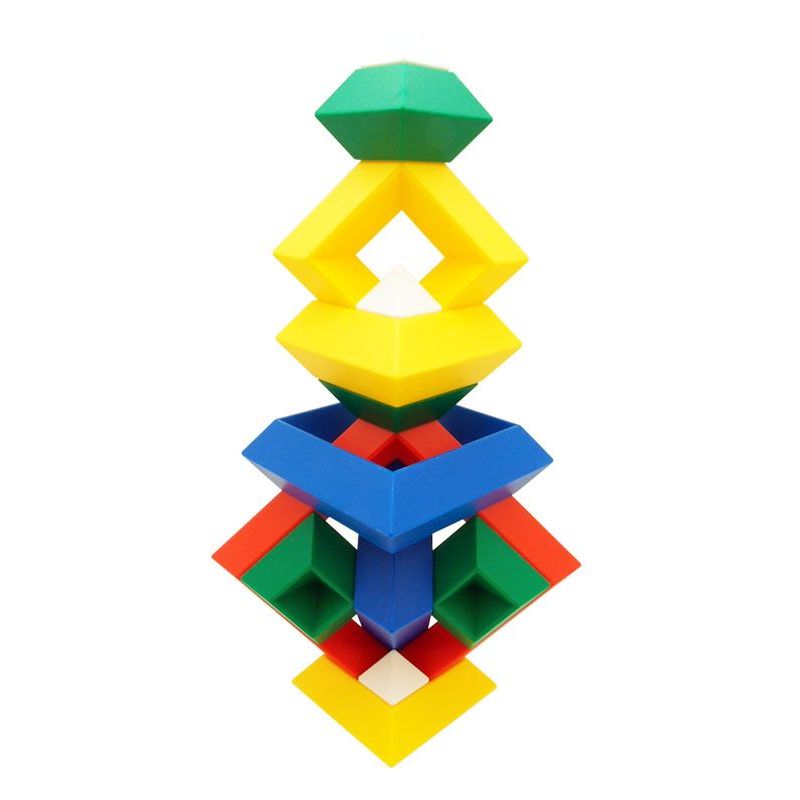 Square Pyramid Stacking Puzzle (15pc)