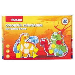 Colorful Dinosaurs - Matching Game (20pc)