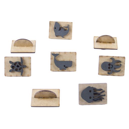 Stamp (Sponge) - Sea (8pc)