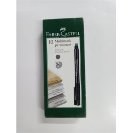 Permanent Marker - Multimark Fine (10pc) BLACK - FaberCastell