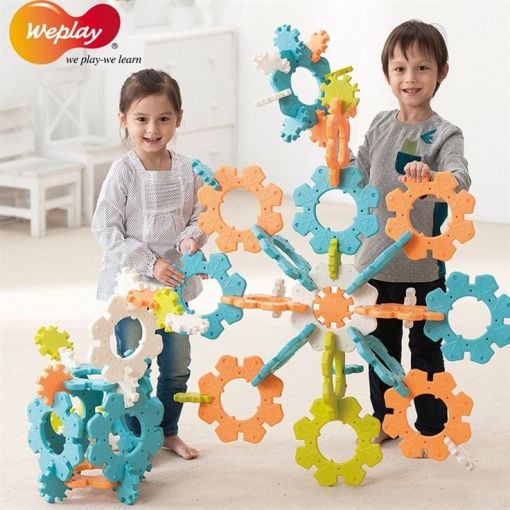 Icy Ice Building Set (56pc) - Jumbo Connectors (Weplay)