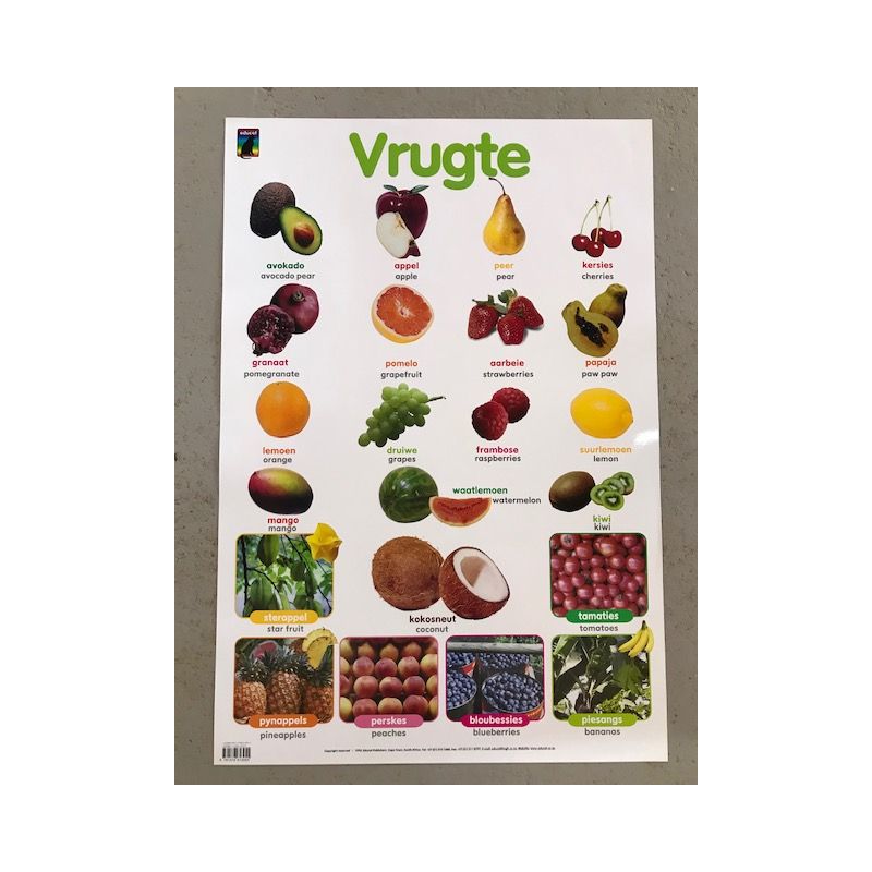 Poster - Vrugte (Fruit) - AFR/XHOSA