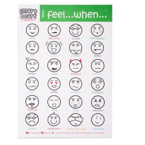 Smart Heart Chart A3 - Feelings (Pre School)