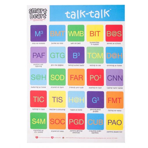 Smart Heart Chart A3 - Talk Talk (Junior)