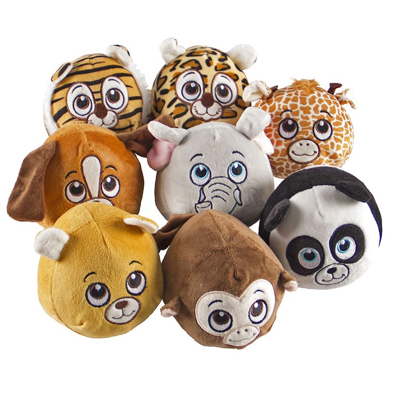 Plush Animal Ball (8pc) - 11cm