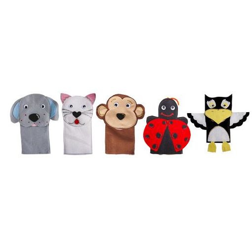 Hand Puppets Glove Set - Pets (6pc)