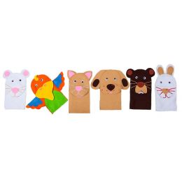 Hand Puppets - Pets (6pc) - Open Mouth