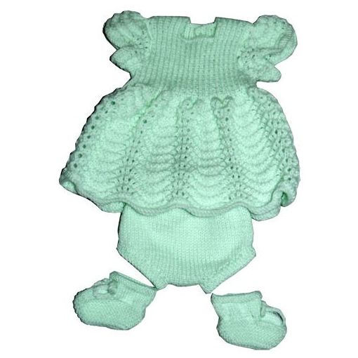 Doll Clothes - Crochet Dress with Panty - Assorted