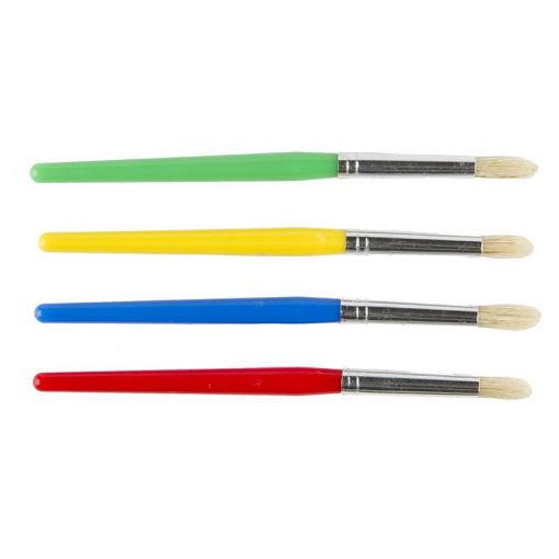 Brushes Coloured - Round Midi 8 (4pc)