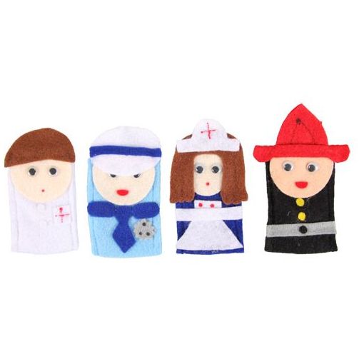 Finger Puppets - Professions / Occupations (4pc)