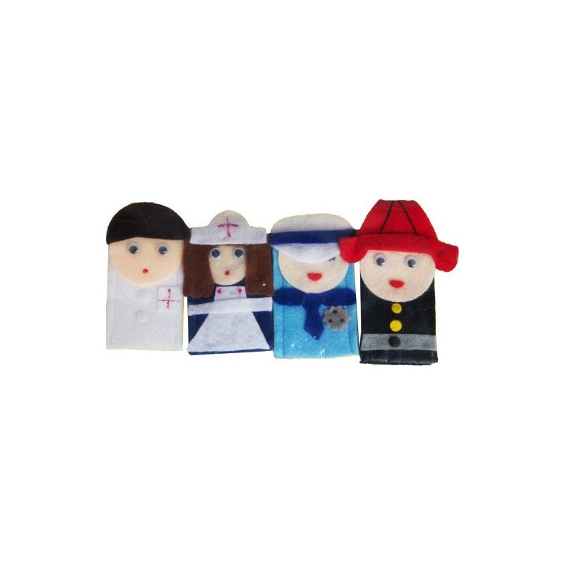 Finger Puppets - Professions / Occupations (4pc)