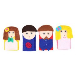 Finger Puppets - Western Family (4pc)