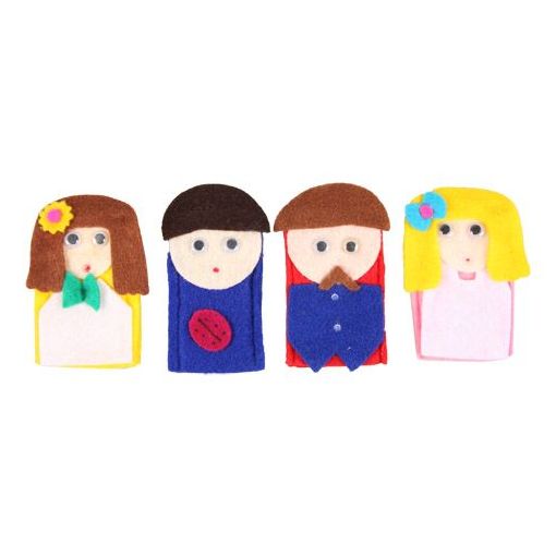 Finger Puppets - Western Family (4pc)