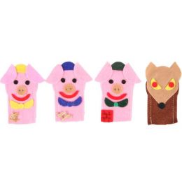Finger - Story Puppets - 3 Little Pigs (4pc)