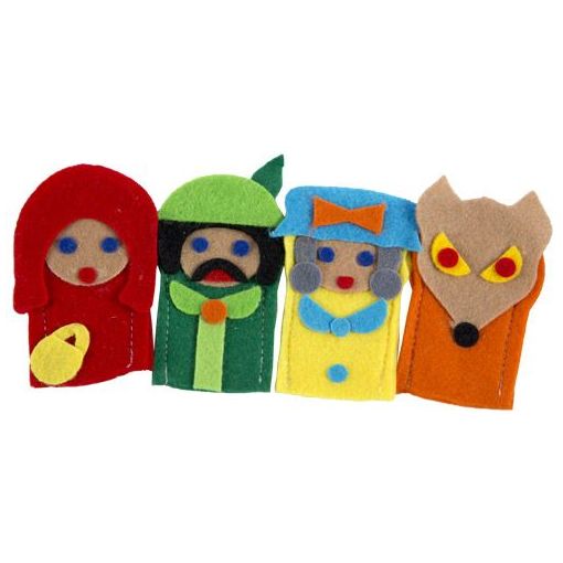 Finger -  Story Puppets - Red Ridinghood (4pc)