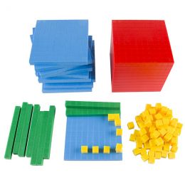 Wissner Base Ten Set Didattico, 50 Aste Verdi, Materiale Pedagogico Per Scuola, Made In Germany