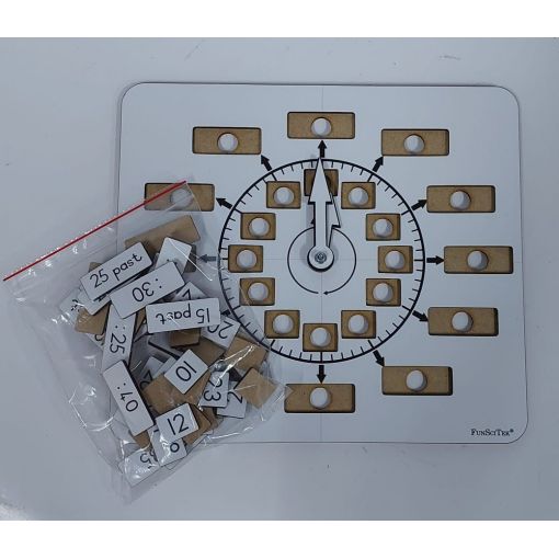 Wooden Clock - Learner Analog/Digital Insert - English