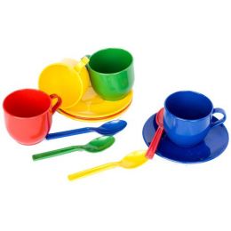Cups Saucers & Teaspoons (4pc)