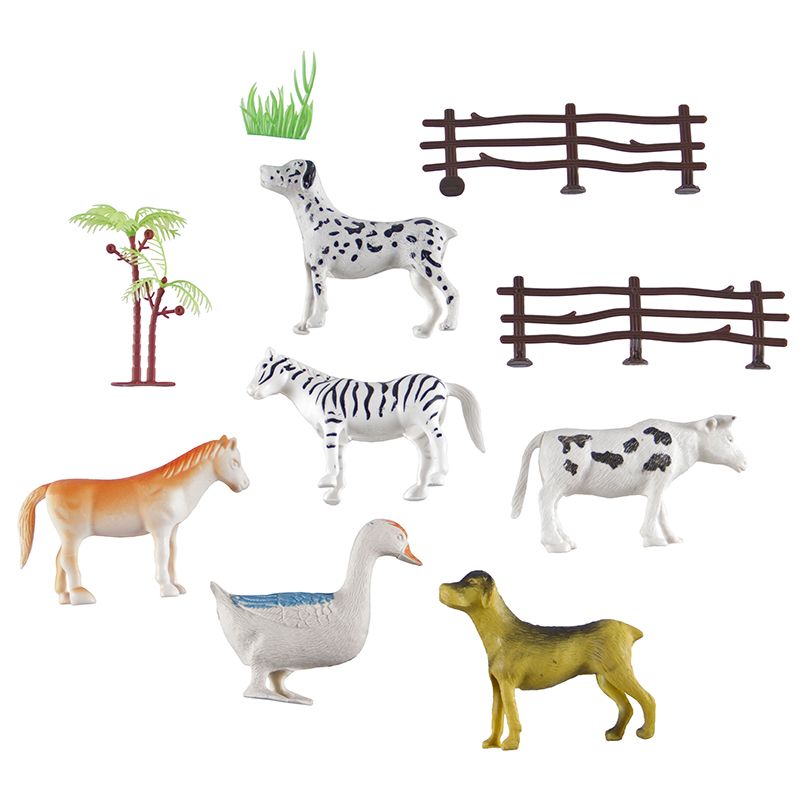 Farm Animals - Medium - With Accessories (6pc) Assorted