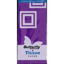 Tissue Paper (4 Sheets) - PURPLE ( T27 )