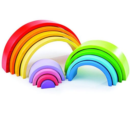 Wooden Stacking Rainbow - Large - BIGJIGS