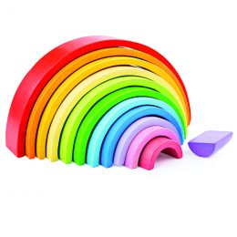 Wooden Stacking Rainbow - Large - BIGJIGS