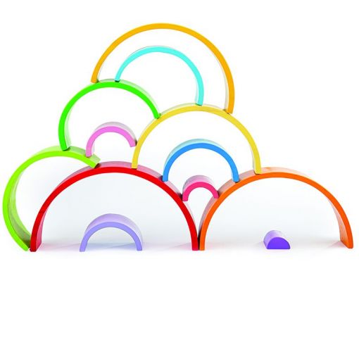 Wooden Stacking Rainbow - Large - BIGJIGS