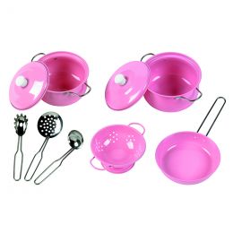 Pink Cookware - Pots & Pan set Metal BIGJIGS