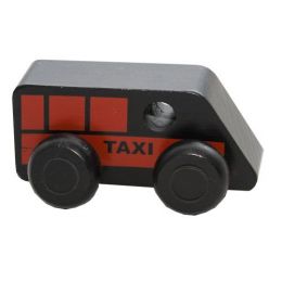 Wooden Coloured Car - Medium - Taxi