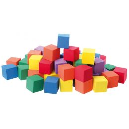 3D Foam Coloured Cubes (100pc)  20mm x 20mm