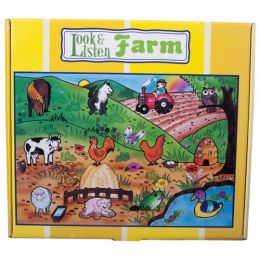 Puzzle - Look n Listen - Farm 24pc + CD