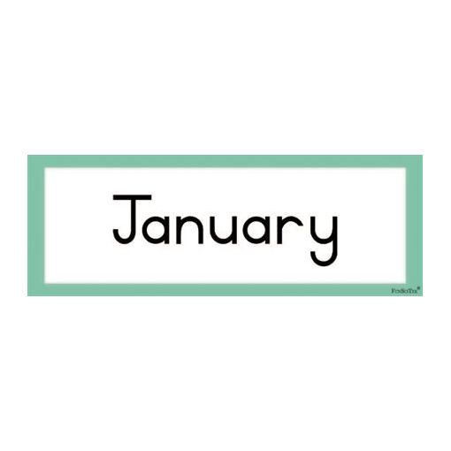 Flash Cards - Months Of The Year (12pc)