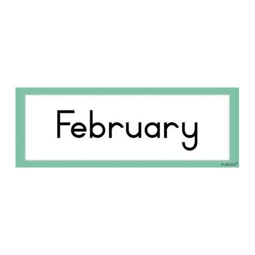 Flash Cards - Months Of The Year (12pc)