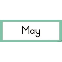 Flash Cards - Months Of The Year (12pc)